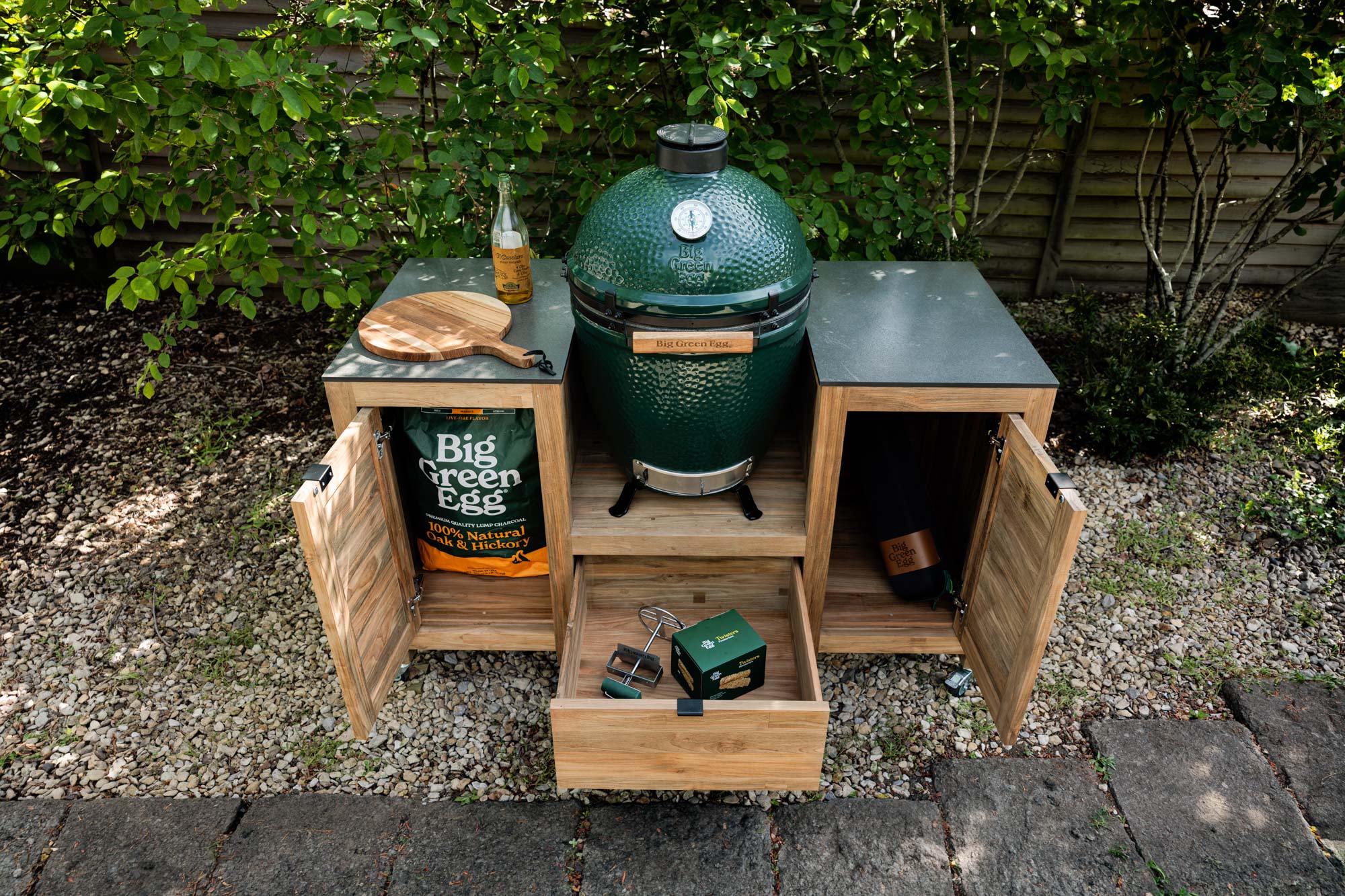 Teak Kitchen Island | Bases | Big Green Egg