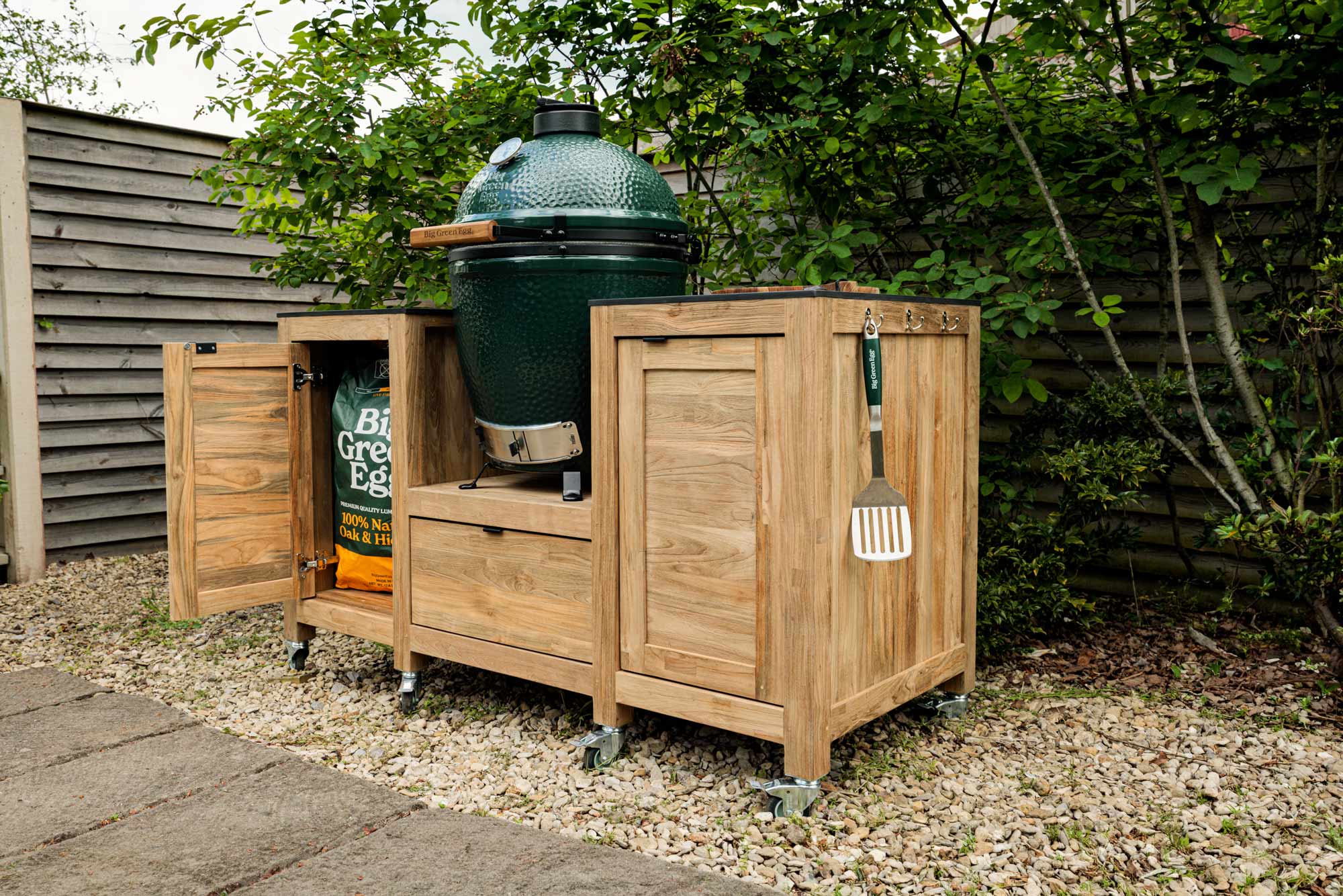Teak Kitchen Island | Bases | Big Green Egg