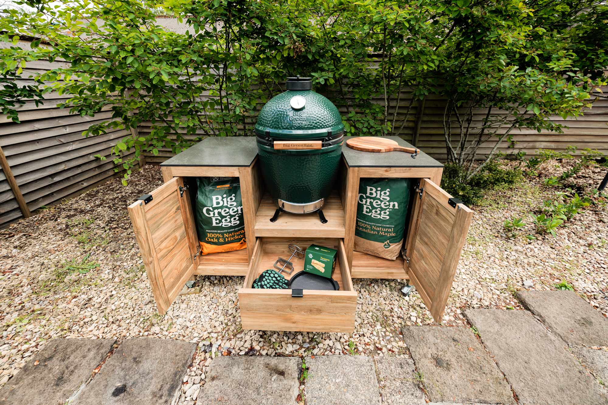 Teak Kitchen Island | Bases | Big Green Egg