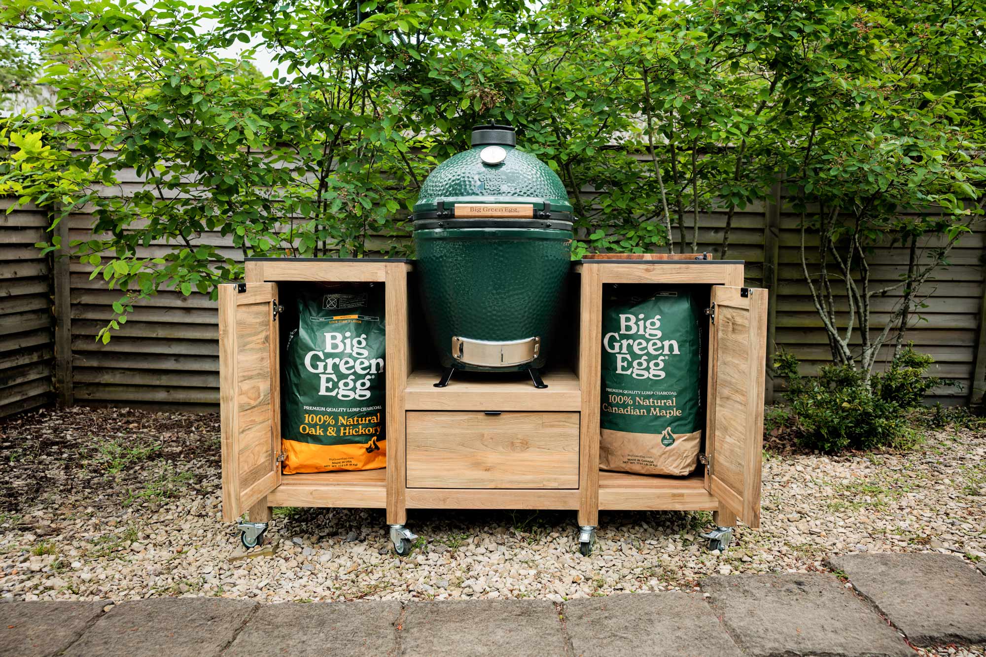 Teak Kitchen Island | Bases | Big Green Egg