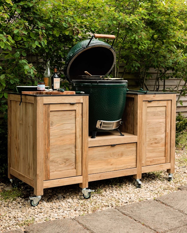 Teak Kitchen Island | Bases | Big Green Egg