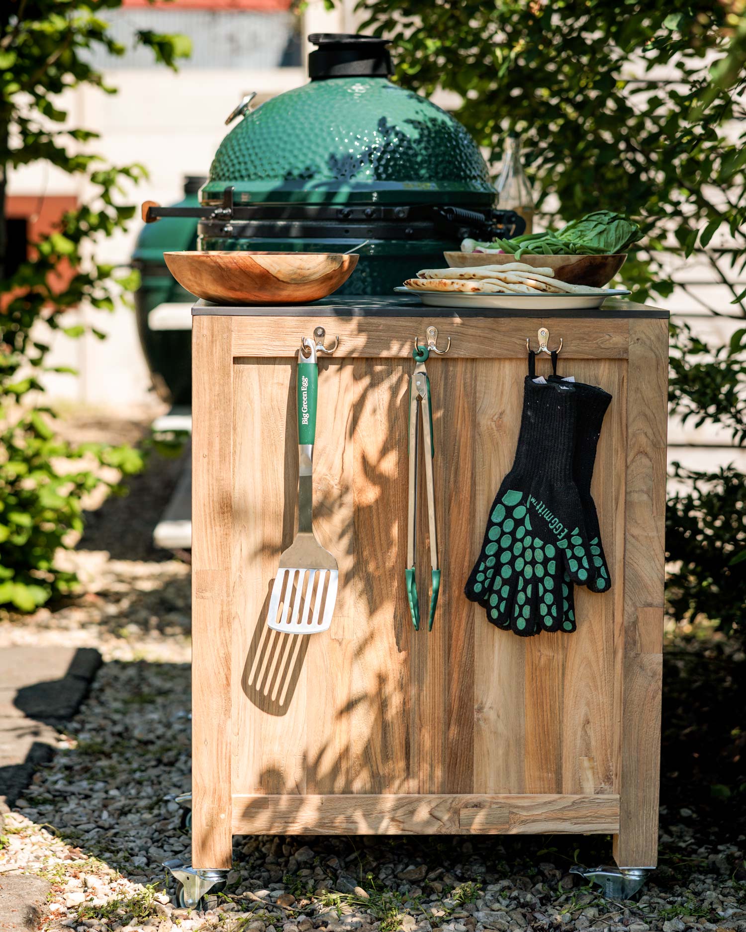 Teak Kitchen Island | Bases | Big Green Egg