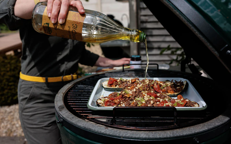 Courgettes Stuffed with Lamb, Harissa and Apricots | Grilling | Eggspander recipes | Lamb | Big Green Egg