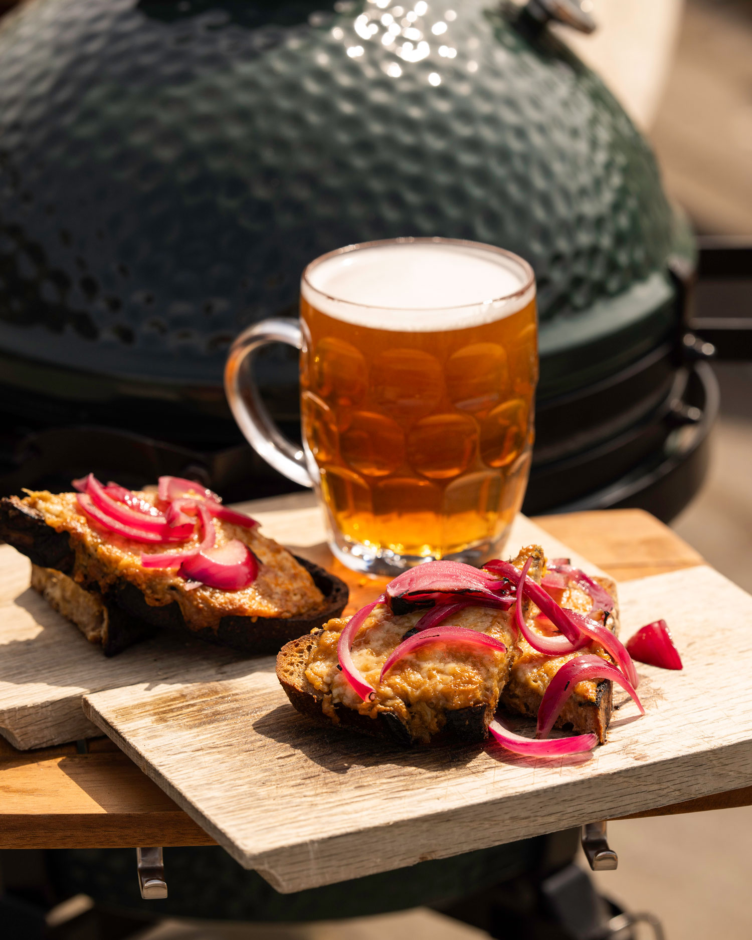CRAB RAREBIT WITH PICKLED RED ONION | Grilling | Seafood | Jack Stein | Big GReen Egg