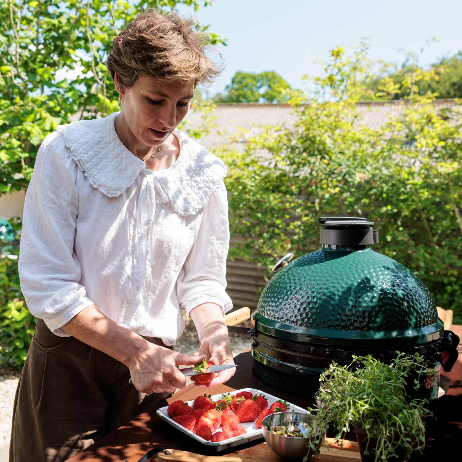 Over Charcoal: The Strawberry