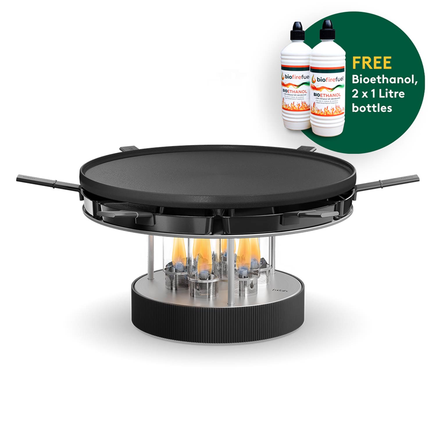 Hôfats Circle 35 Grill and Pan Bundle with Bioethanol