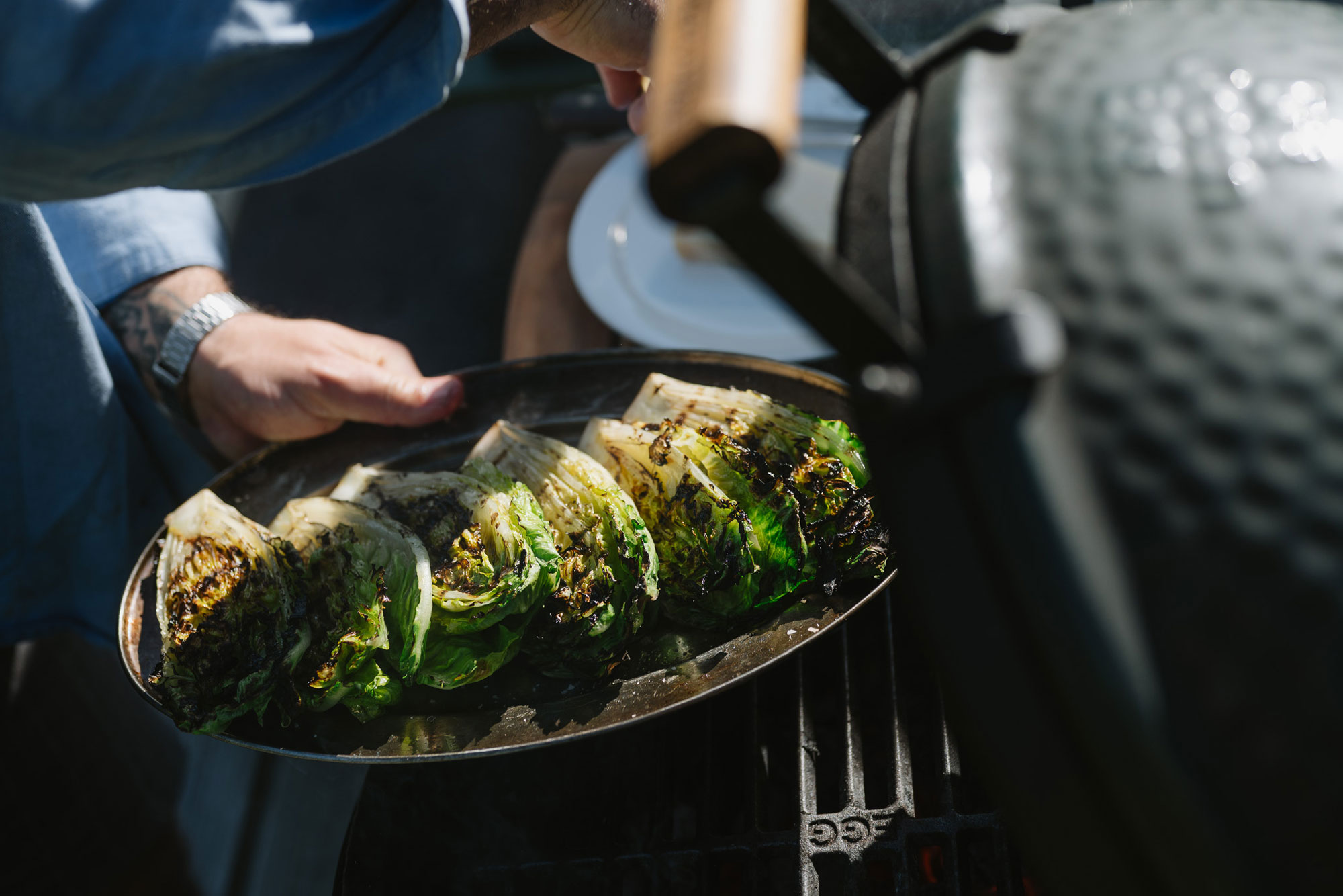 William Rhys Hamer Grilled Lettuce